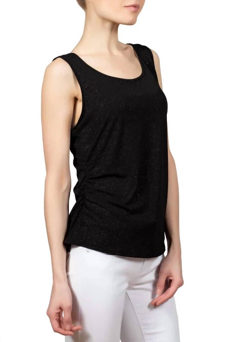NEW BEREK glitter glam tank top in black